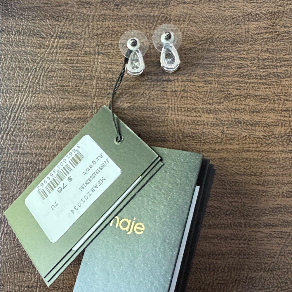 Maje Small Rhinestone Earrings - Picture 8 of 10